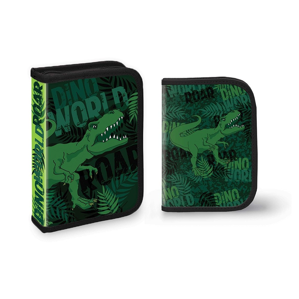 Penar DINO WORLD echipat, 2 parti pliabile, inchidere cu fermoar, material rezistent - imagine 3